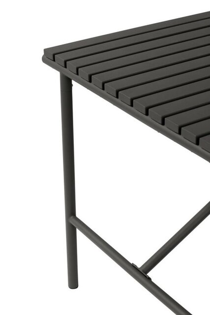 Hubsch Tavolo da esterno in metallo - nero 90x90xh76cm