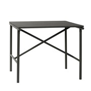 Hubsch Tisch im Freien Metall - schwarz 90x90xh76cm