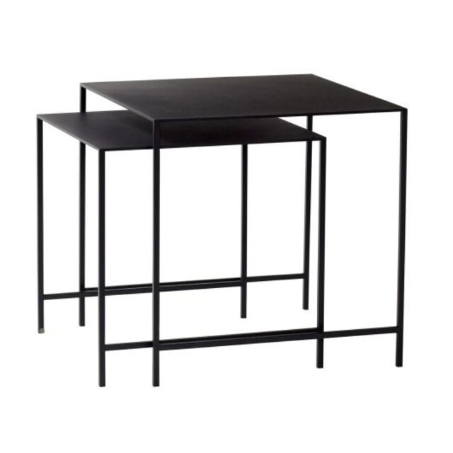 Hubsch Tavolino in metallo - set di 2 pezzi
