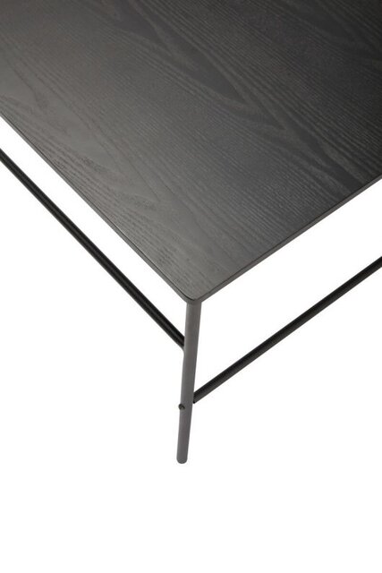 Hubsch Table basse bois / métal - noir