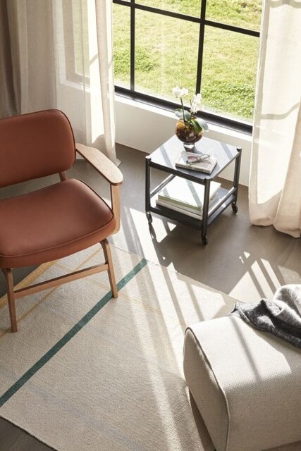 Hubsch Carrello legno - nero