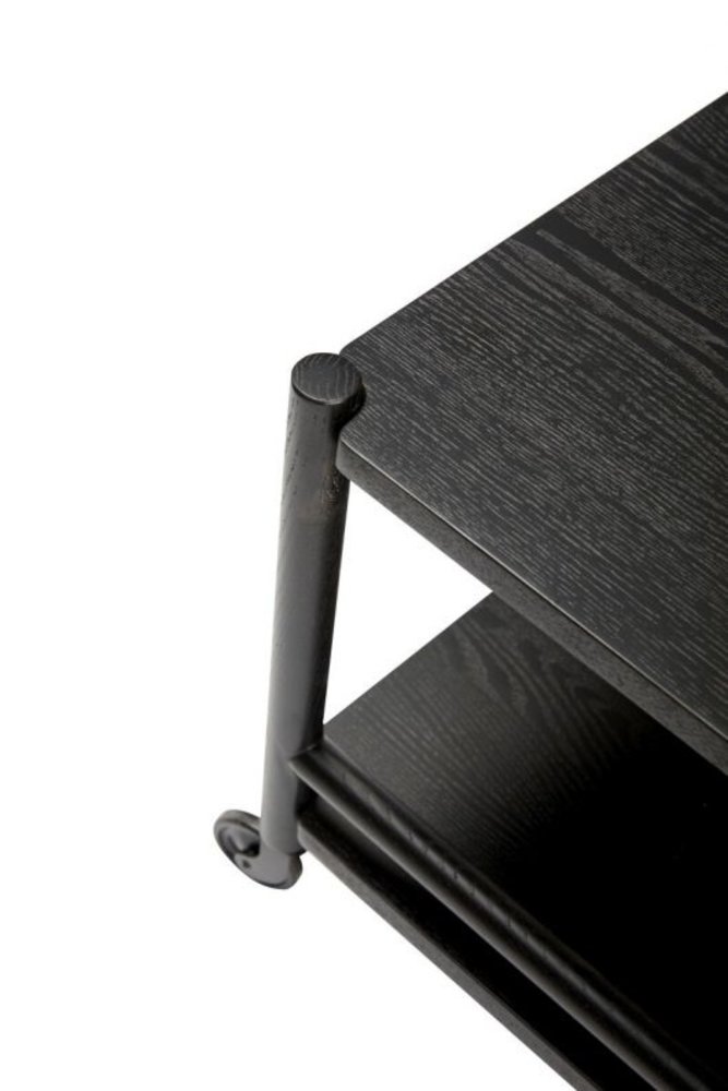 Hubsch Chariot en bois - noir