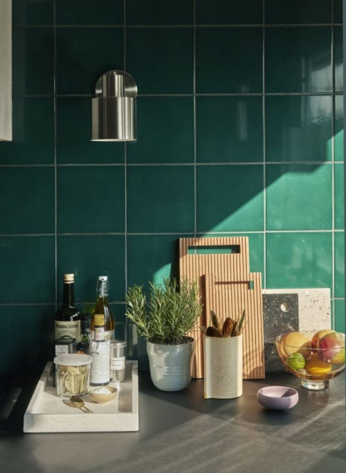 Hübsch Wandleuchte - Nickel - LIVING AND CO.