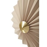 Hubsch Wandlamp textiel metaal - zand/messing Hubsch Wandlamp textiel metaal - zand/messing