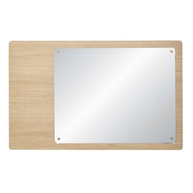 Hubsch Wall mirror with notice board