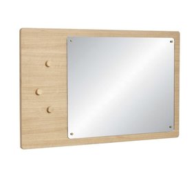 Hubsch Espejo de pared con tablón de anuncios