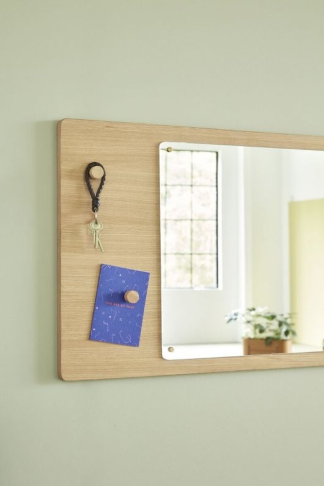 Hubsch Wall mirror with notice board