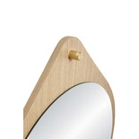 Hubsch Wall mirror around oak - natural