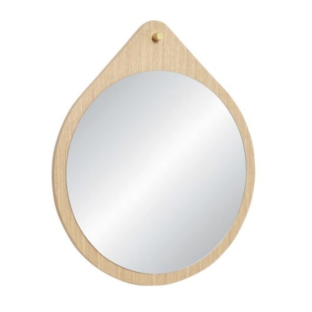 Hubsch Wall mirror around oak - natural