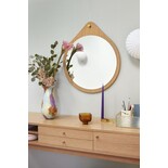 Hubsch Wall mirror around oak - natural