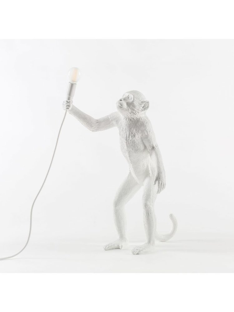 Seletti Lampe singe debout - blanc