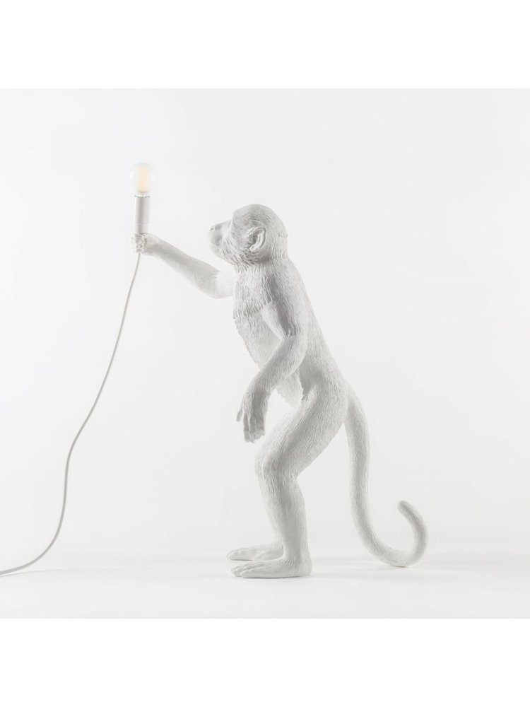 Seletti Lampe singe debout - blanc