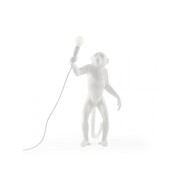 Seletti Monkey lamp standing - white