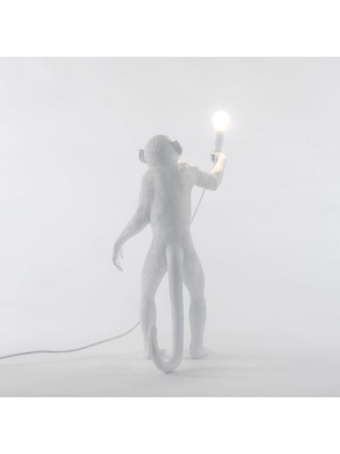Seletti Monkey lampe stående - hvid