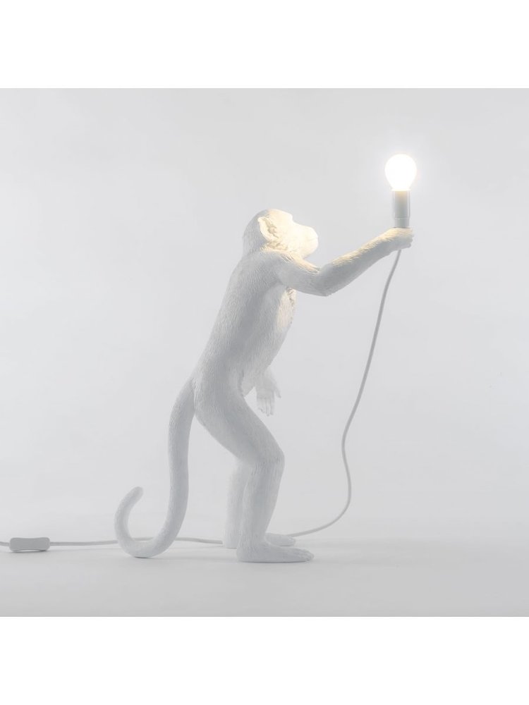 Seletti Lampe singe debout - blanc