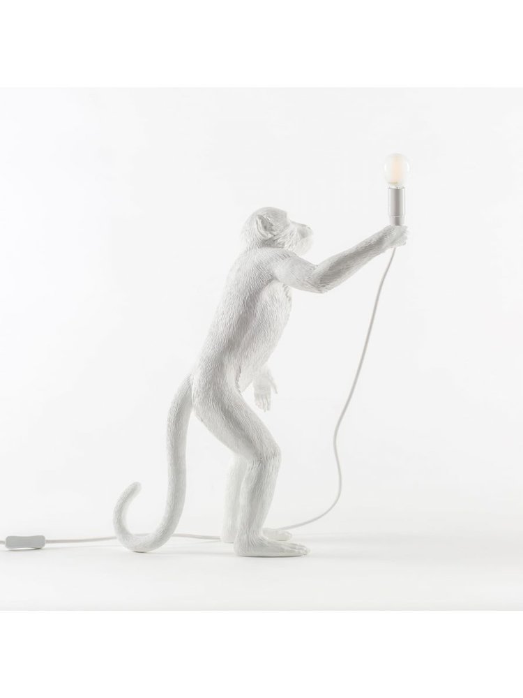 Seletti Lampe singe debout - blanc