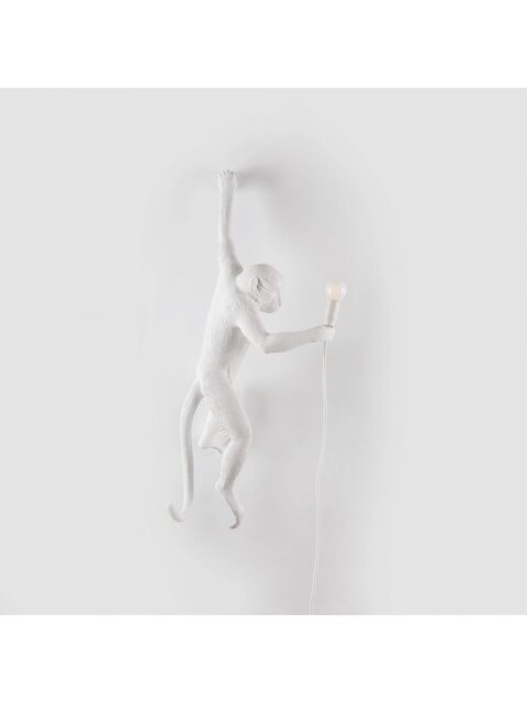 Seletti Monkey lamp hanging left - wit Seletti Monkey lamp hanging left - wit