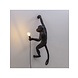 Seletti Monkey lamp hanging right - zwart Seletti Monkey lamp hanging right - zwart