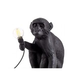 Seletti Monkey lamp sitting - black