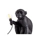 Seletti Monkey lamp sitting - zwart Seletti Monkey lamp sitting - zwart