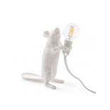 Seletti Lampe souris debout - blanc