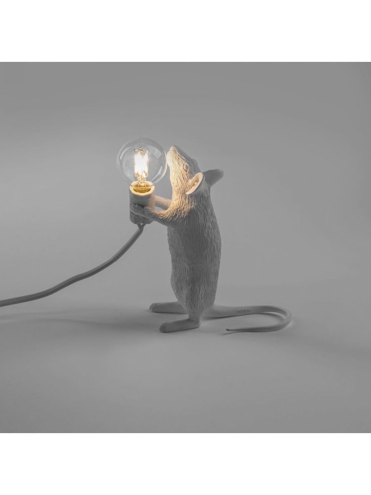 Seletti Mouse lamp standing - white