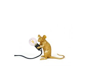 Seletti Mouse lamp mac - goud Seletti Mouse lamp mac - goud