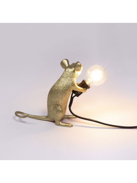 Seletti Mouse lamp mac - oro