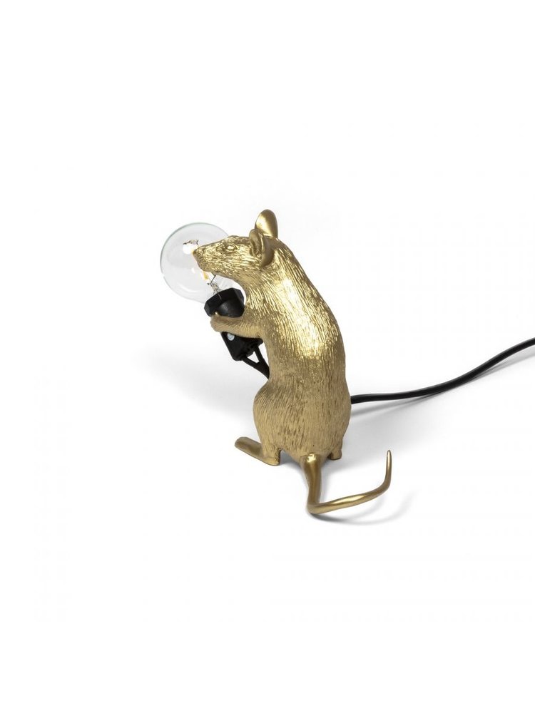 Seletti Mouse lamp mac - oro