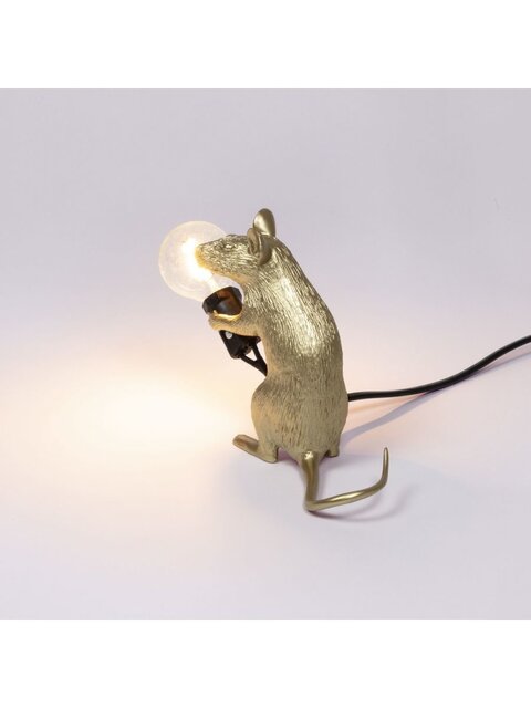 Seletti Muslampe mac - gull