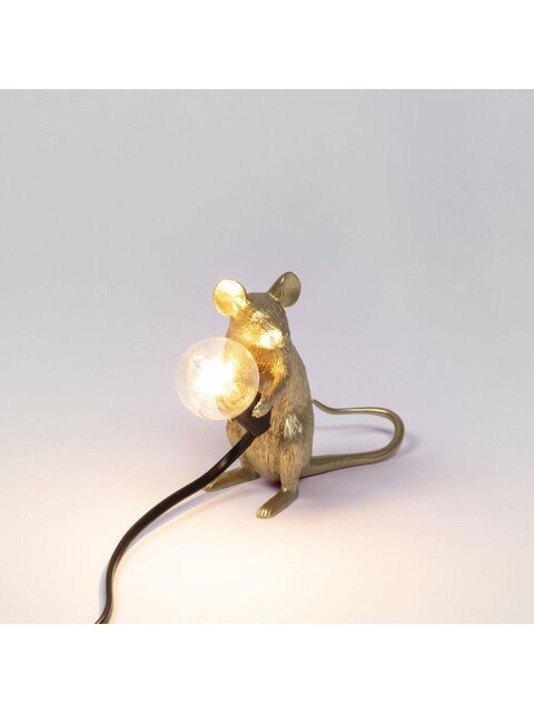 Seletti Muslampe mac - gull