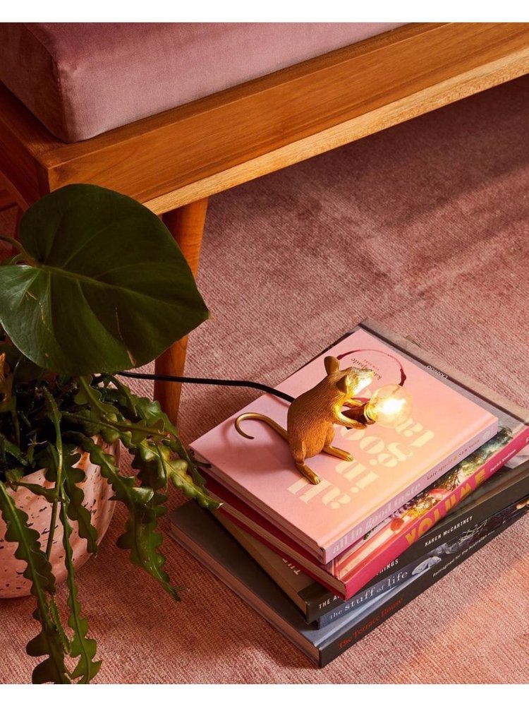 Seletti Mouse lamp mac - gold Seletti Mouse lamp mac - gold