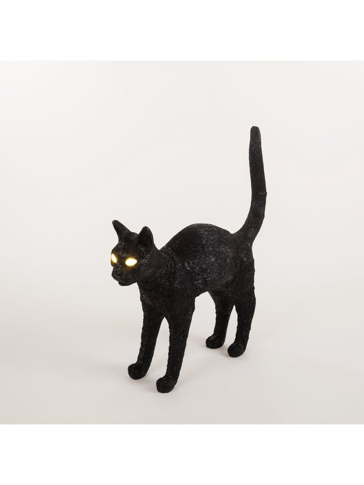 Seletti Lampada Jobby the cat - nera