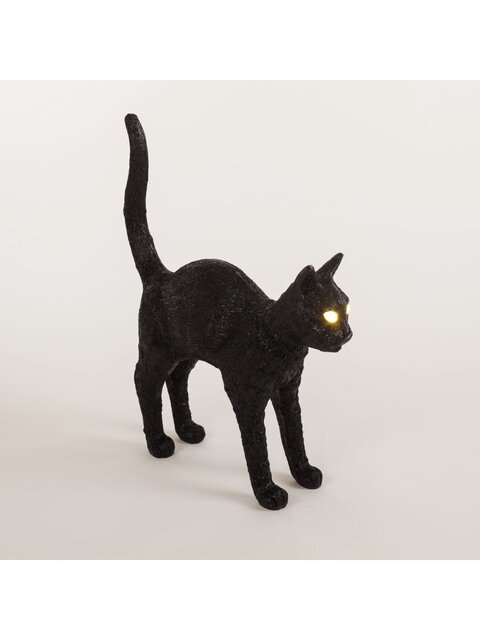Seletti Lampe Jobby le chat - noir
