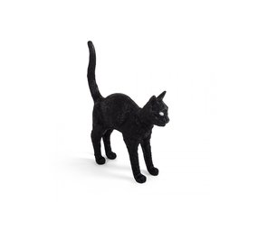 Seletti Lampada Jobby the cat - nera