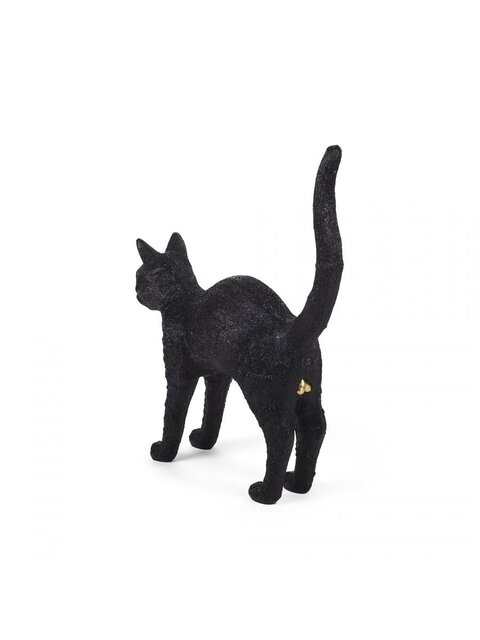 Seletti Jobby the cat lamp - black
