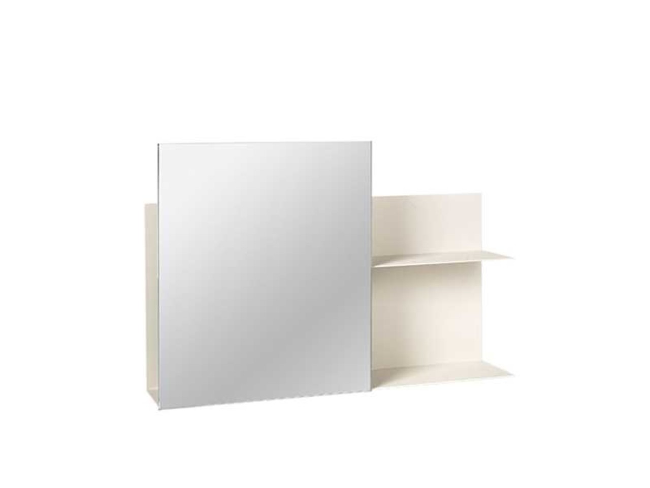 Broste Copenhagen Estante de pared con espejo Svante - rainy day Broste Copenhagen Estante de pared con espejo Svante - rainy day