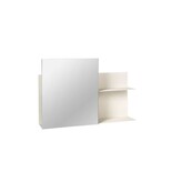 Broste Copenhagen Svante wall shelf with mirror - rainy day Broste Copenhagen Svante wall shelf with mirror - rainy day