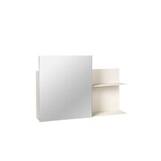 Broste Copenhagen Svante wall shelf with mirror - rainy day Broste Copenhagen Svante wall shelf with mirror - rainy day