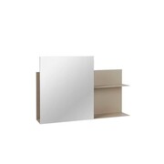Broste Copenhagen Svante vegghylle med speil - beige