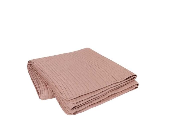 Broste Copenhagen Sena bedspread - antler dusty purple