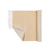 Broste Copenhagen Henny Teppich 140x200cm - hellgrau / gelb Broste Copenhagen Henny Teppich 140x200cm - hellgrau / gelb