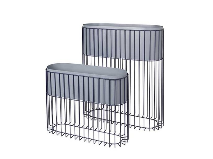 Broste Copenhagen Fenja planter on standard - blue