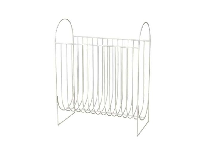 Broste Copenhagen Maggie magazine holder - light gray