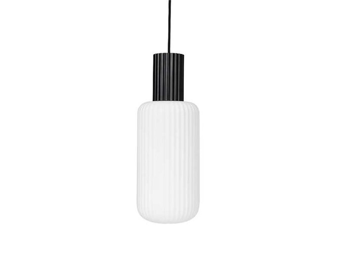 Broste Copenhagen Lolly hængende lampe sort - Ø16XH43cm