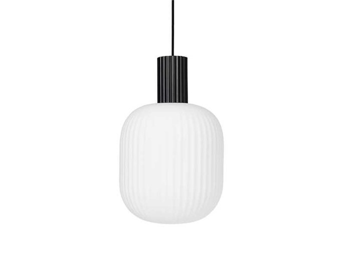 Broste Copenhagen Lolly hanglamp zwart - Ø27XH42cm