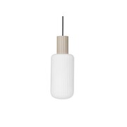 Broste Copenhagen Lolly hanging lamp sand - Ø16XH43cm