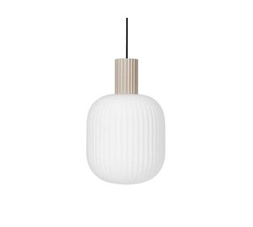 Broste Copenhagen Lampada a sospensione Lolly sabbia - Ø27XH42cm Broste Copenhagen Lampada a sospensione Lolly sabbia - Ø27XH42cm