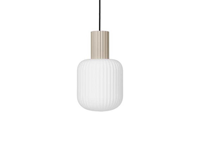 Broste Copenhagen Lolly hanging lamp sand - Ø20XH34cm