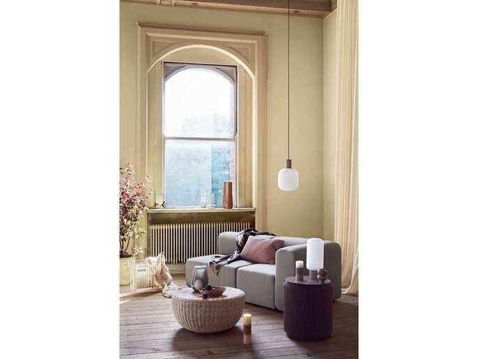 Broste Copenhagen Lolly bordslampa sand - Ø16XH39cm
